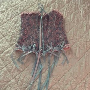Pink and Blue Corset